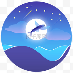 飞鱼鱼子图片_飞鱼月亮与流星