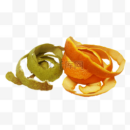 黑暗插图香梨残壳卡通黄色的湿垃圾黄色水果果皮水果垃圾水果苹果垃圾