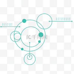 代码绿色图片_科技绿色圆圈