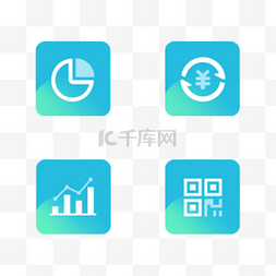 博物馆app图标图片_互联网金融蓝色银行APP图标