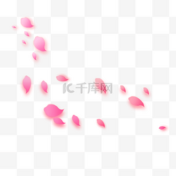 粉色花瓣花瓣图片_春季踏青旅行花朵花卉图案素材