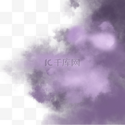 紫烟图片_颗粒风格紫色浓雾边框