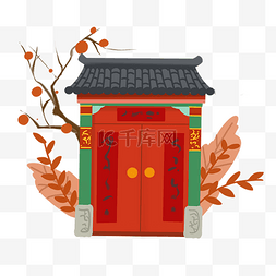 红色大门企业vip免费下载古镇街景速写个人vip和企业vip免费下载古典