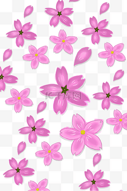 粉色樱花底纹图片_春季樱花底纹