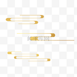云图片_金色线条通用云纹元宵