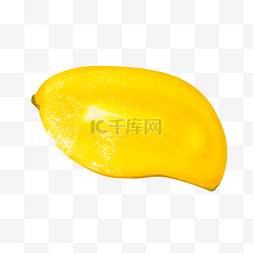 黄色切开的芒果