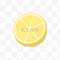 半个手绘图片_半个黄色柠檬