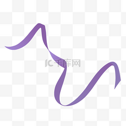 漂浮的紫色绳子