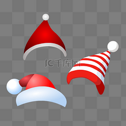 圣诞帽矢量素材图片_圣诞帽矢量红色帽子