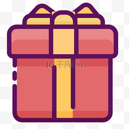 礼盒扁平矢量图片_彩色创意礼盒元素