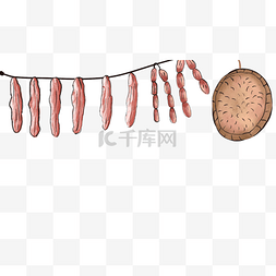 shai晒腊肉图片_腊肉腊肠食物