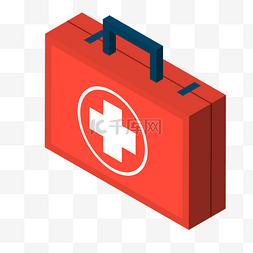 医药箱标图片_红色的卡通药箱