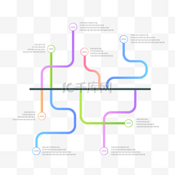 千ppt库千库图片_曲线创意PPT时间轴