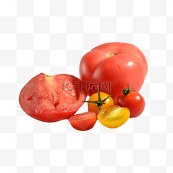 切开的西红柿图片图片_一组切开的美味西红柿