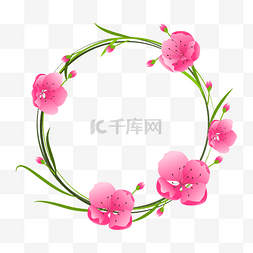 植物画框图片_矢量免扣卡通花边画框