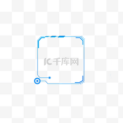 科技风蓝色图片_蓝色科技风二维码边框