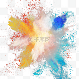 彩色爆炸元素图片_彩色爆炸粉末