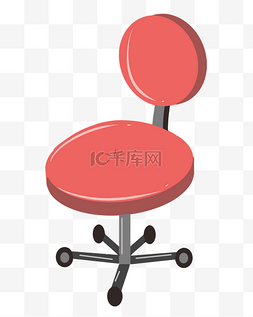 老板椅图片_红色靠背椅