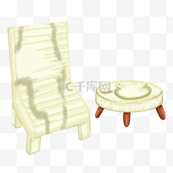 家居椅子桌子图片_一套卡通的椅子桌子