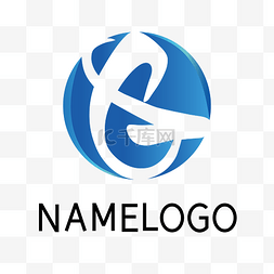 企业logo立体图片_蓝色立体字母LOGO