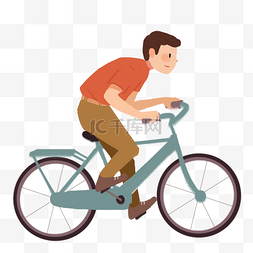骑着自行车图片_骑着自行车的男士