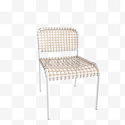 简约白色椅子靠背椅