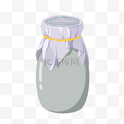 乳酸菌图片_手绘瓷瓶酸奶