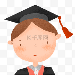 男孩毕业照图片_毕业照男孩四方帽