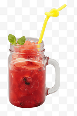 鲜榨果汁logo图片_红色鲜榨西瓜汁