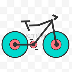 创意蓝色自行车