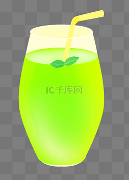 绿色美味果汁
