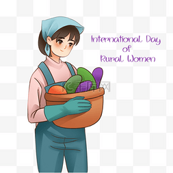 蔬果采摘图片_国际农村妇女日之收获的妇女
