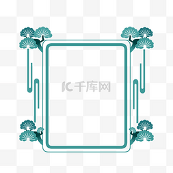 矢量方形现代边框