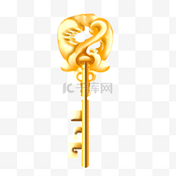 一串金钥匙图片_金色写实钥匙