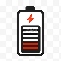 充电中图标图片_充电中黑白安卓电池素材