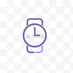 手表线性图片_紫色线性购物app图标