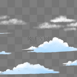 蓝天白云抠图图片_白色的云朵免抠图
