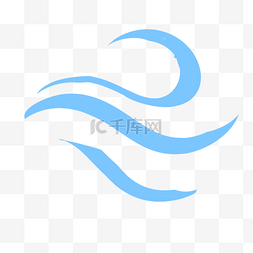 标识logo设计图片_海面浪花图标