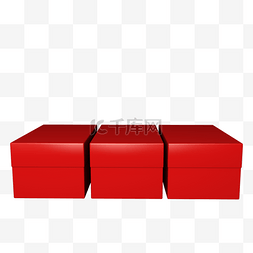 红色扁平几何图案图片_红色箱子图案