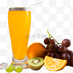 果饮冰图片_橙汁和水果