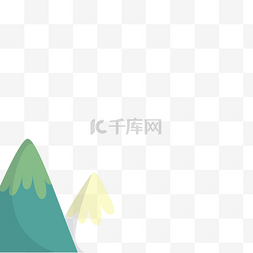 山峰素材图案图片_绿色的山峰免抠图