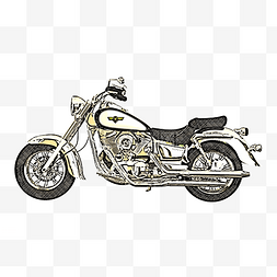 手绘版的摩托车