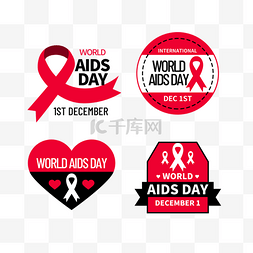 艾滋病日图片_world aids day创意宣传徽章