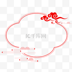 红圈椭圆图片_中式椭圆装饰边框