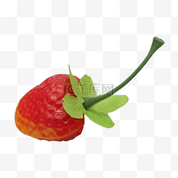 仿真水果素材图片_仿真草莓红色水果