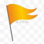 橘色小旗子