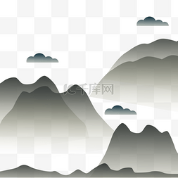 水墨中国画背景图片_中国风水墨山水背景