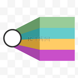 彩色科技分类图片_商务矢量标签分类进程
