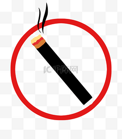 红色圆形标志图片_红色禁止吸烟标志