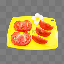 切开番茄西红柿